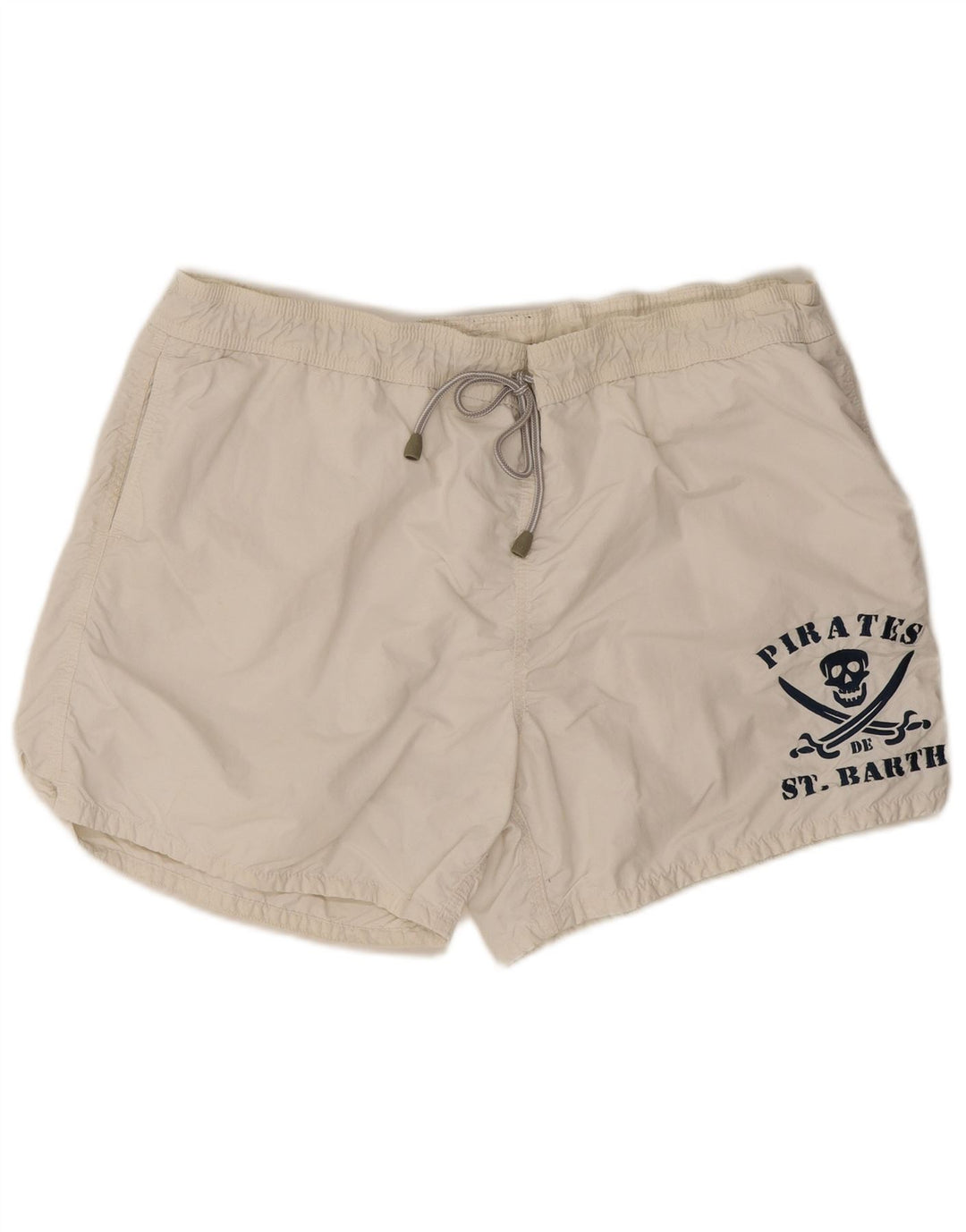 Costume da bagno da uomo Saint Barth con stampa 2XL Bianco Poliammide