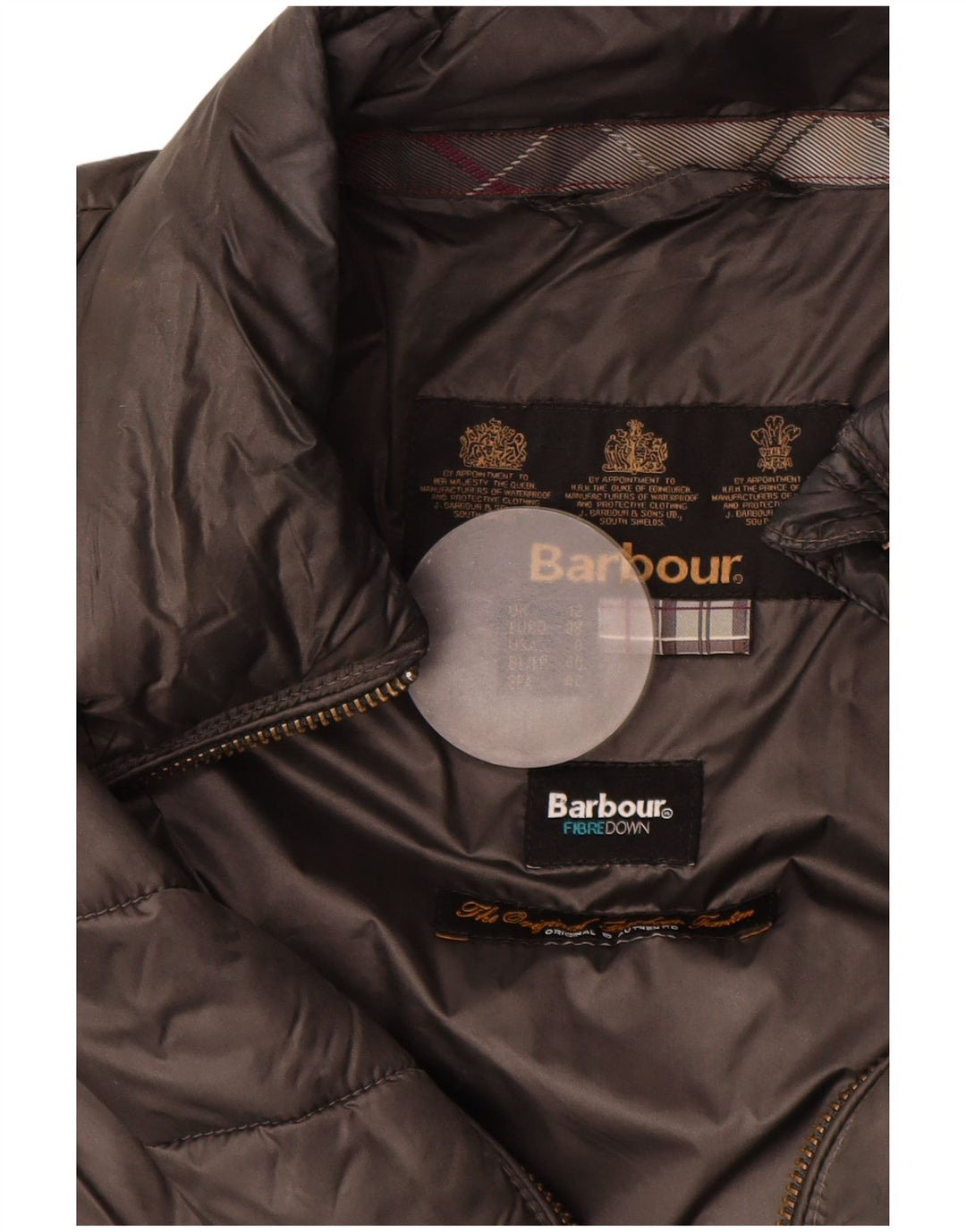 Giacca imbottita da donna Barbour UK 12 Poliammide grigio medio