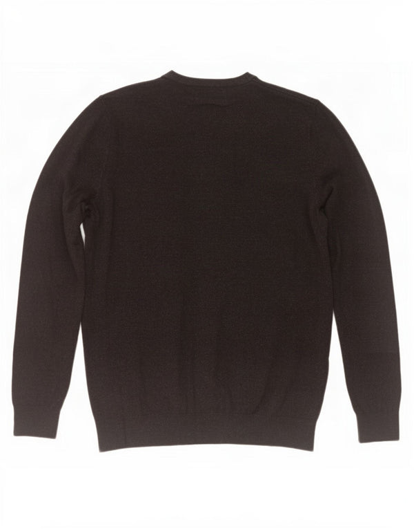 Calvin Klein Jeans Maglione girocollo da uomo di grandi dimensioni in cotone grigio