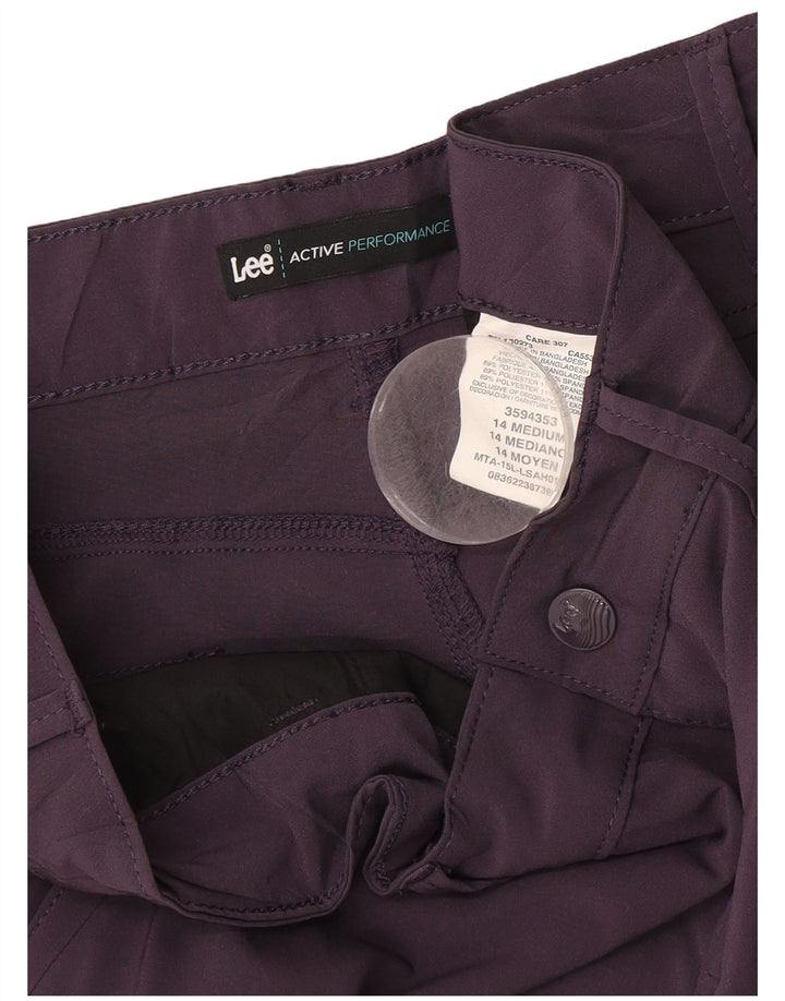 Pantaloncini cargo da donna LEE US 14 XL W36 poliestere viola