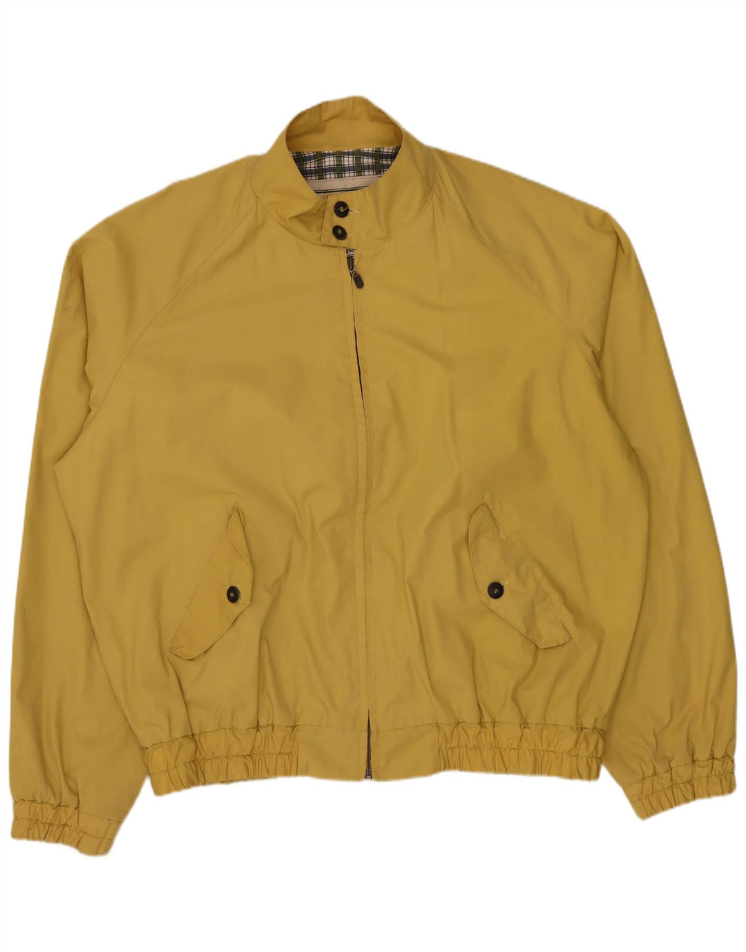 Giubbotto bomber vintage da uomo UK 42 XL poliestere giallo