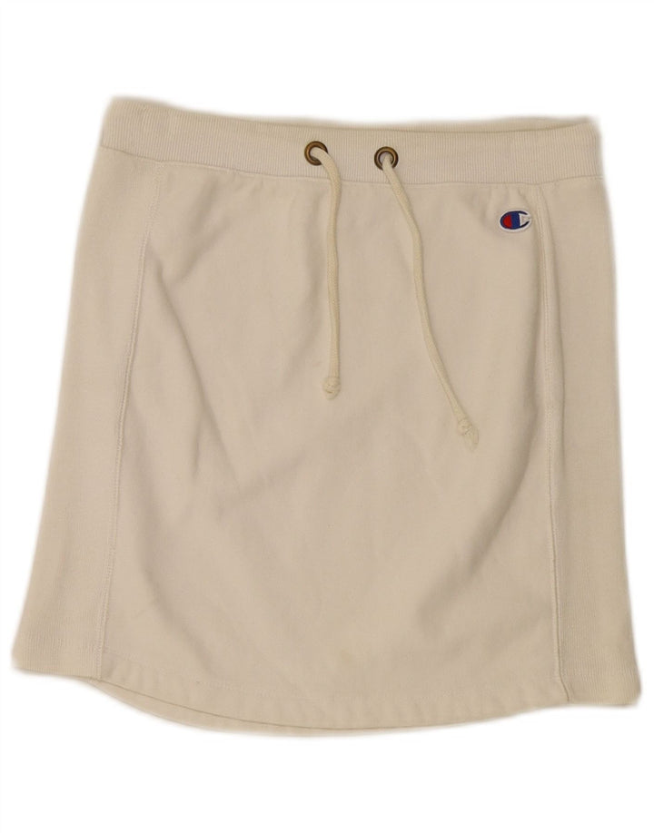 Gonna da donna Champion UK 10 piccola in cotone bianco sporco