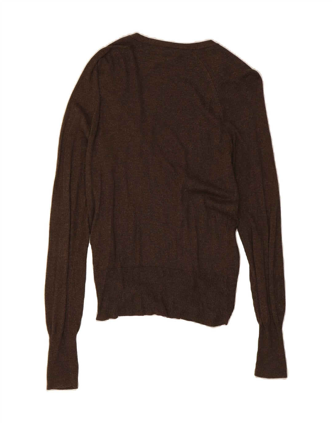 MOSSIMO Womens Cardigan Sweater UK 14 Medium Brown Nylon Vintage Mossimo and Second-Hand Mossimo from Messina Hembry 