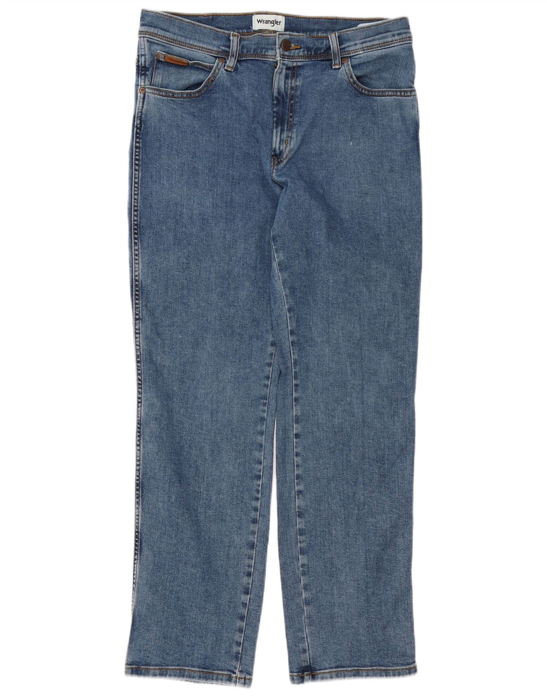 Jeans dritti da uomo Wrangler Texas W34 L32 cotone blu