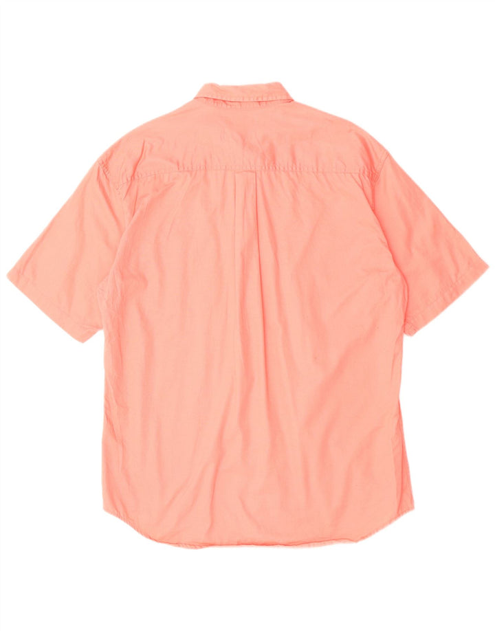 Camicia da uomo a maniche corte Dockers in cotone rosa medio