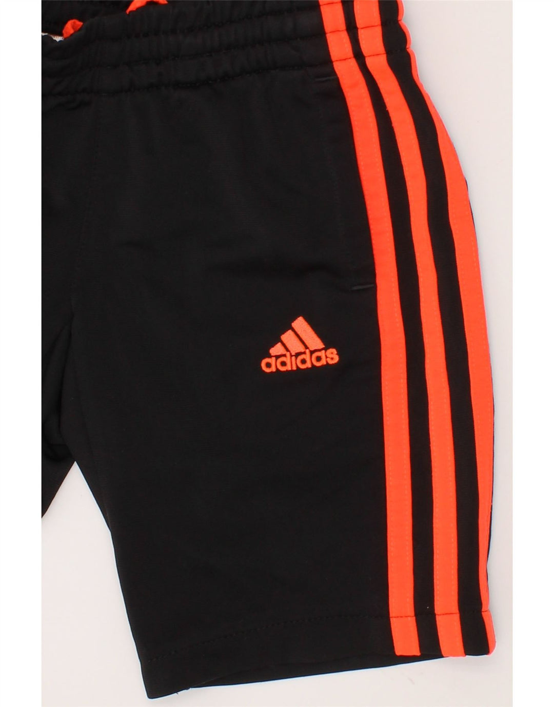 ADIDAS Boys Valencia Sport Shorts 5-6 Years Black Polyester Vintage Adidas and Second-Hand Adidas from Messina Hembry 