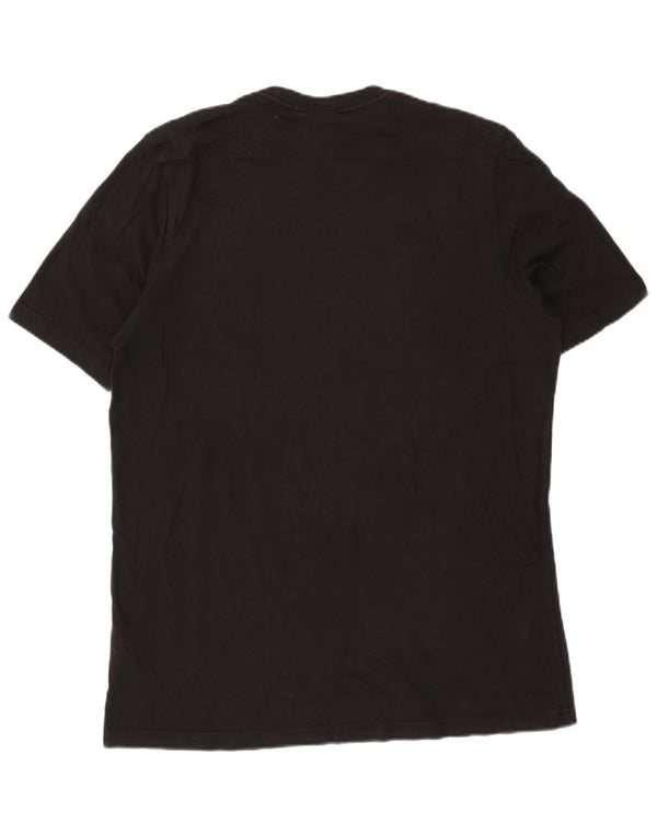 T-shirt Adidas da uomo Top Large in cotone nero