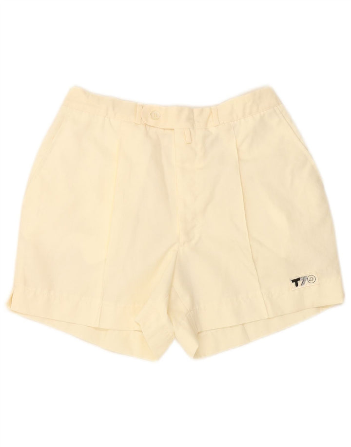 Pantaloncini chino da donna VINTAGE W26 piccoli bianco sporco