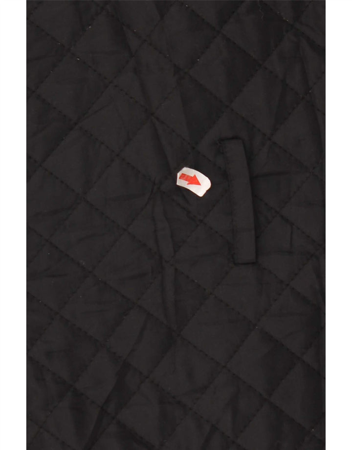 Cappotto trapuntato a vento da donna Hobbs UK 10 piccolo in nylon nero