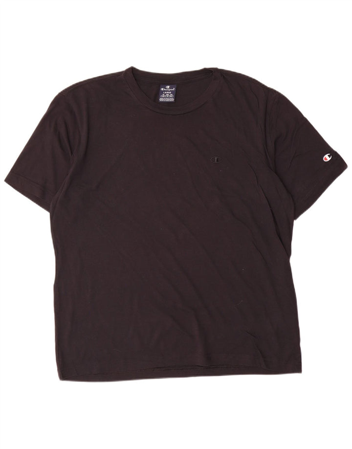 T-shirt da uomo Champion Top grande in cotone nero