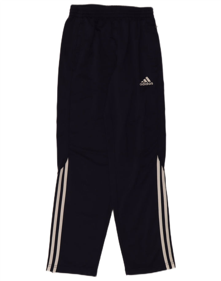 Pantaloni della tuta da ragazzo Adidas 13-14 anni in poliestere blu navy