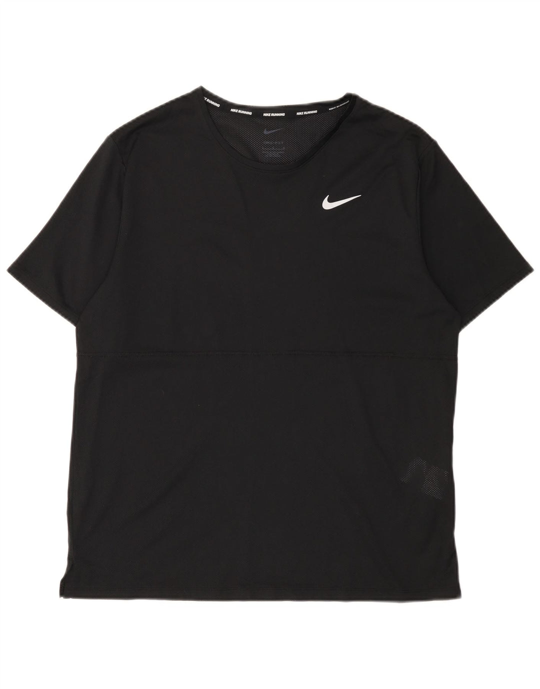 T-shirt Nike Dri Fit da uomo, grande, in poliestere nero