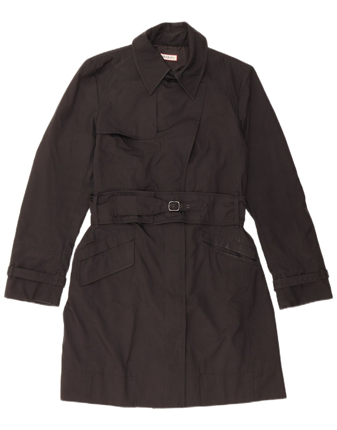 Trench da donna Max & Co. UK 12 medio nero poliestere