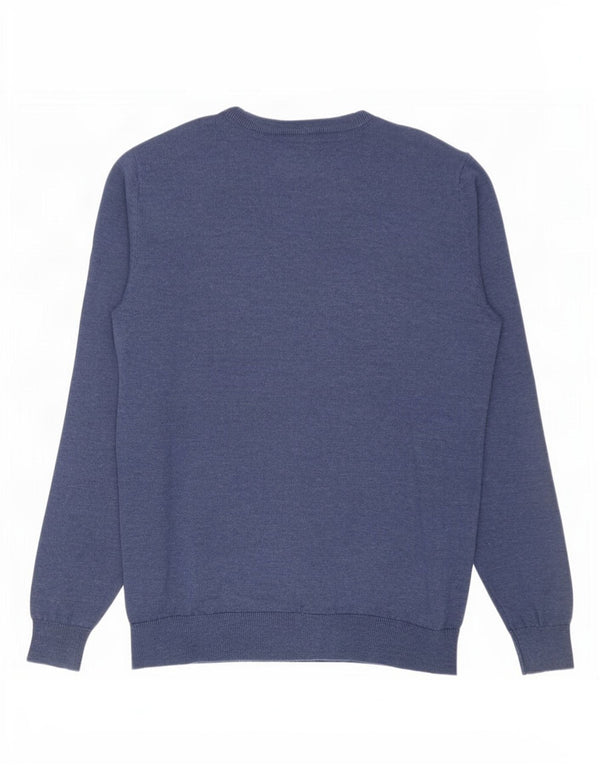Maglione da uomo girocollo Petrol Industries, gessato medio blu navy