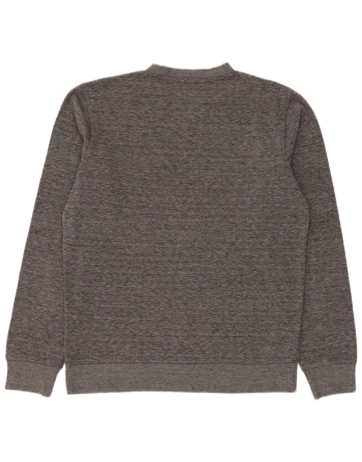Felpa Quiksilver da uomo con vestibilità regolare, poliestere chiazzato grigio medio