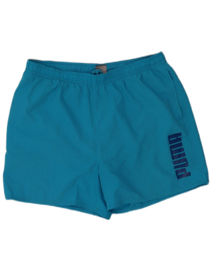 Pantaloncini da bagno grafici da uomo Puma XL Blu