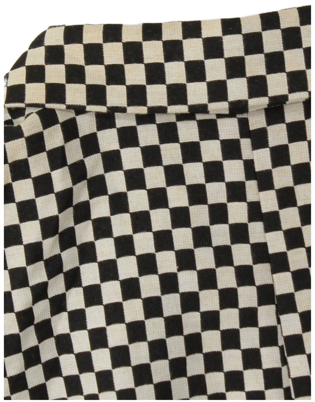 Giacca blazer doppiopetto corta da donna Zara UK 6 XS nera geometrica