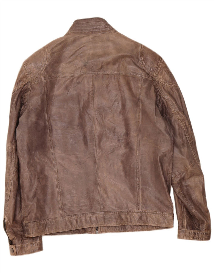 Giacca in pelle da uomo Engbers IT 48 Grigio medio
