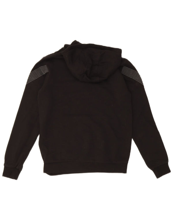 Felpa con cappuccio grafica per ragazzi Emporio Armani 13-14 anni Gessato nero