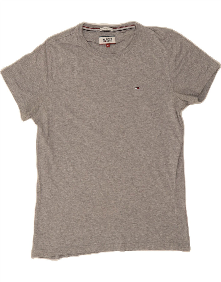 TOMMY HILFIGER Mens T-Shirt Top Medium Grey Cotton Vintage Tommy Hilfiger and Second-Hand Tommy Hilfiger from Messina Hembry 
