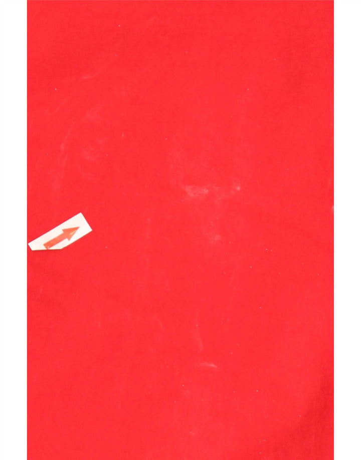 Giacca da sci vintage da uomo con cappuccio UK 42 XL Poliestere color block rosso