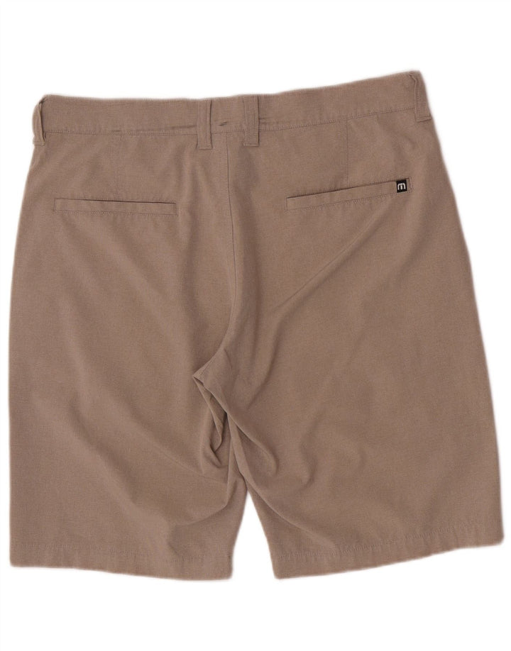 Pantaloncini chino vestibilità regolare da uomo Travis Mathew W32 poliestere beige medio