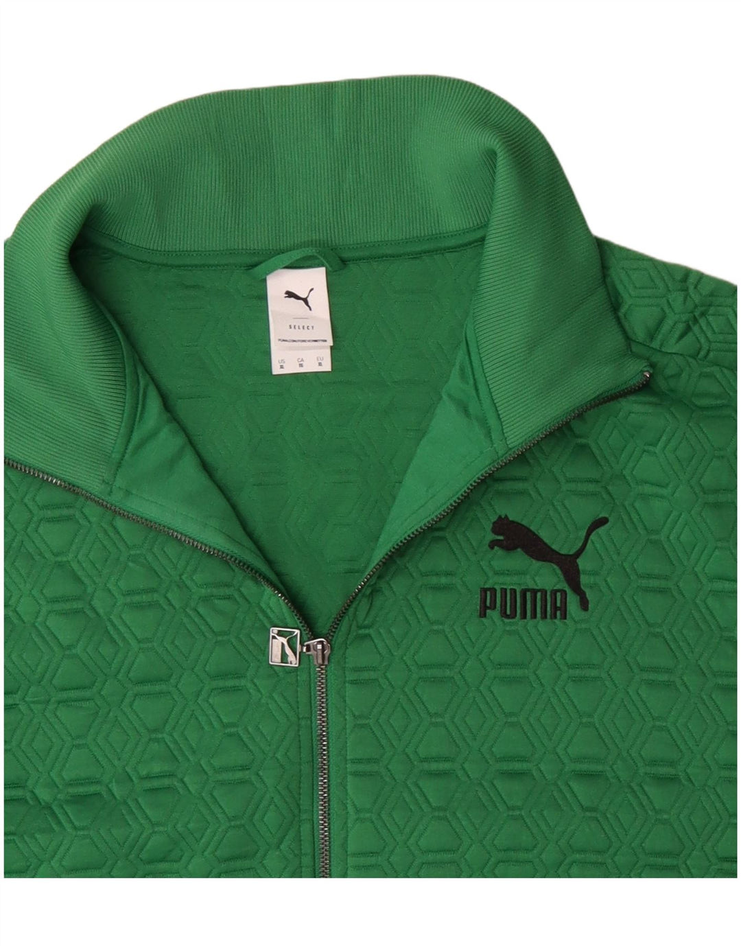 Giacca sportiva da uomo Puma XL Verde geometrica in poliestere