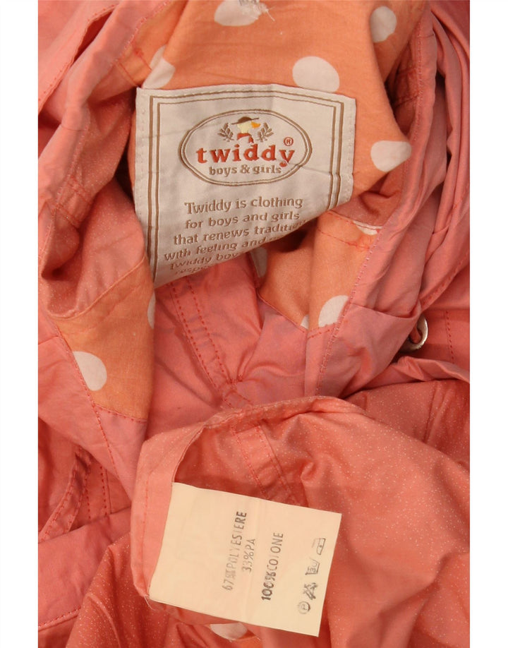Giacca antipioggia con cappuccio per ragazze Twiddy 13-14 anni in poliestere rosa