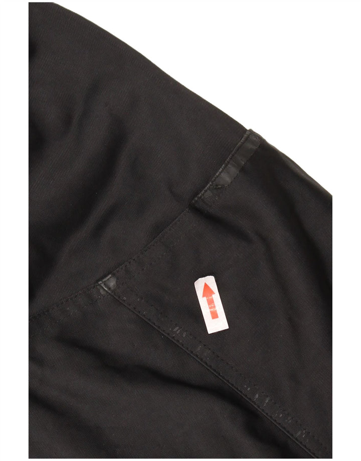 ADIDAS Giacca da ginnastica oversize con cappuccio da donna UK 14 Large Nera