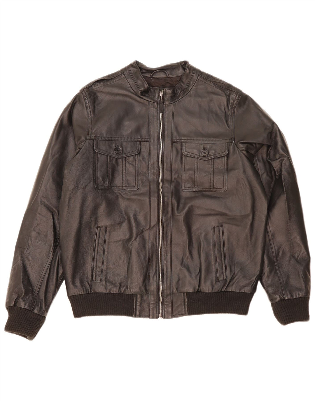 Giacca in pelle da ragazzo Marks & Spencer 13-14 anni in pelle nera