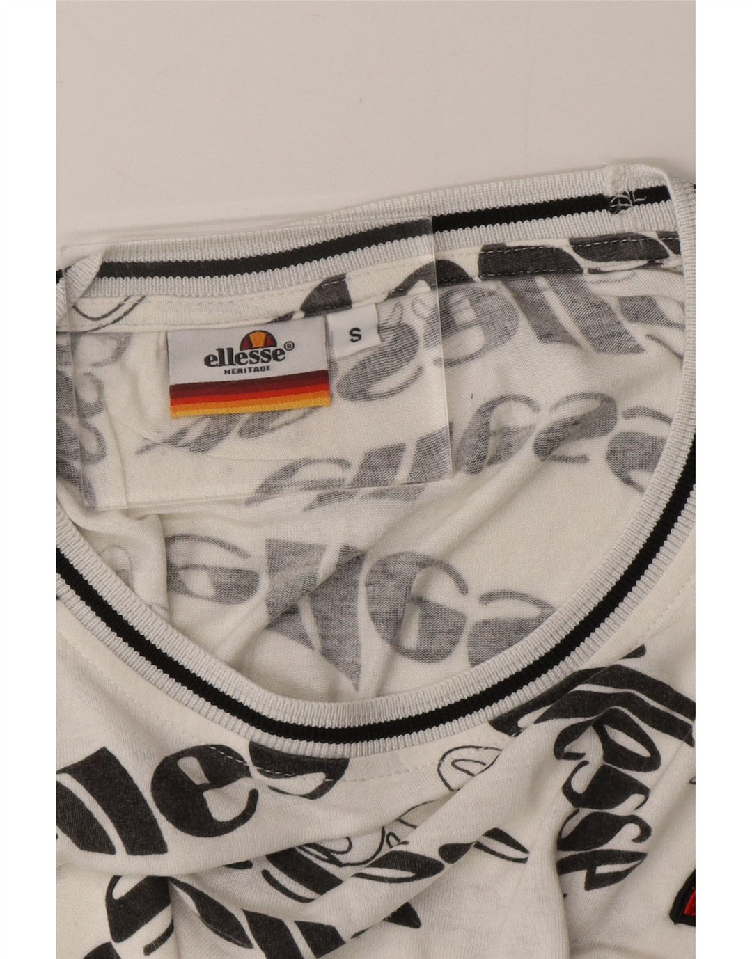 ELLESSE T-shirt grafica da uomo Top piccola bianca