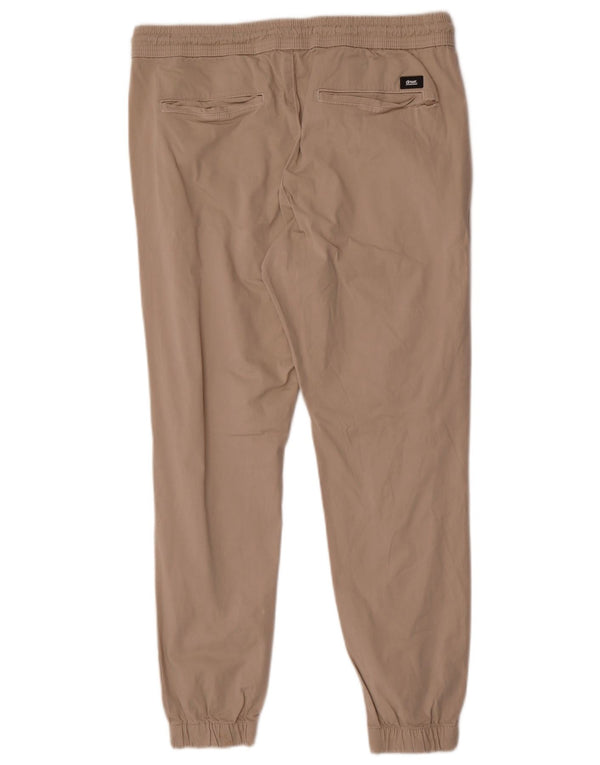 Pantaloni chino da uomo Zara Joggers grandi W32 L28 in cotone beige