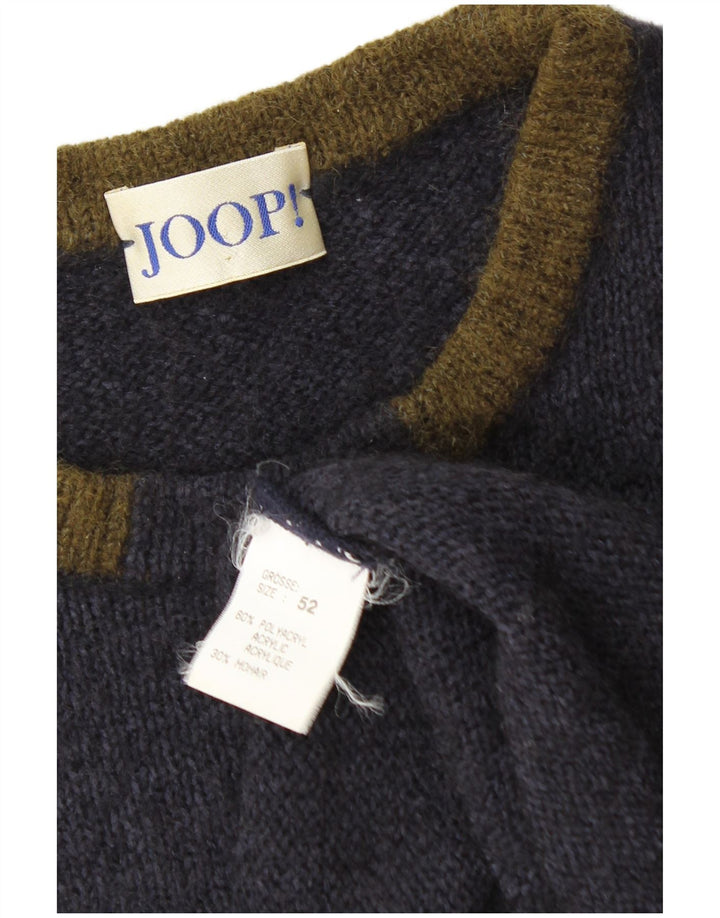 Maglione maglione girocollo da uomo Joop IT 52 Large blu navy color block
