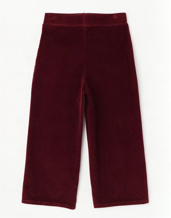 Pantaloni da tuta da donna Marks & Spencer a gamba larga UK 16 Large Borgogna