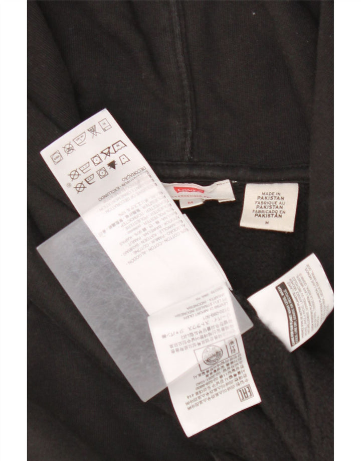 Maglione con cappuccio grafico oversize da donna LEVI'S UK 14 cotone nero medio