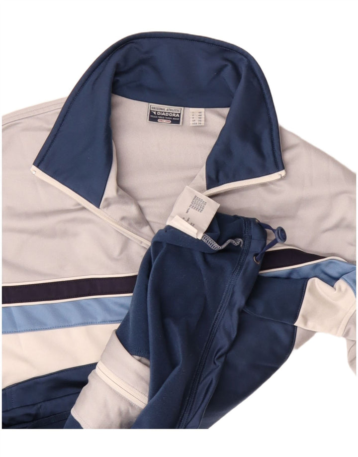 Giacca da tuta da uomo Diadora UK 36 Small Poliestere bianco sporco