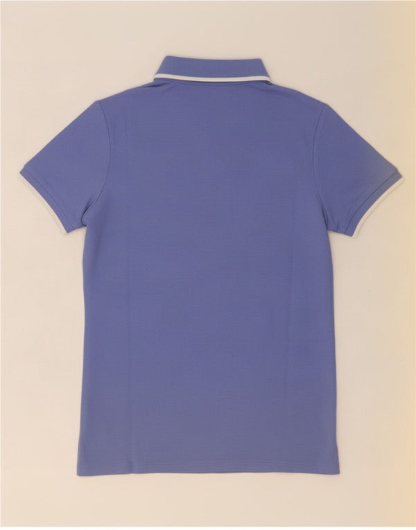 Lotto Womens Polo Shirt UK 14 Large Blue Cotton