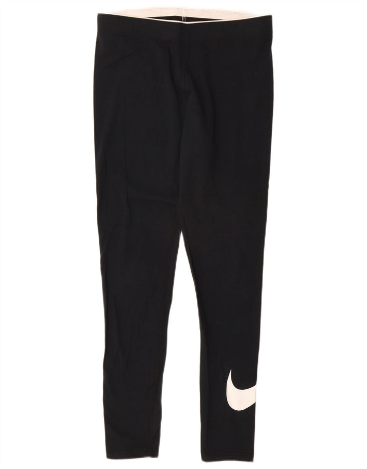 Leggings grafici da donna Nike UK 12 cotone medio nero