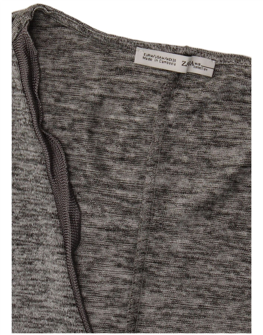 Canotta da donna Zara UK 12 Grigio medio chiazzato
