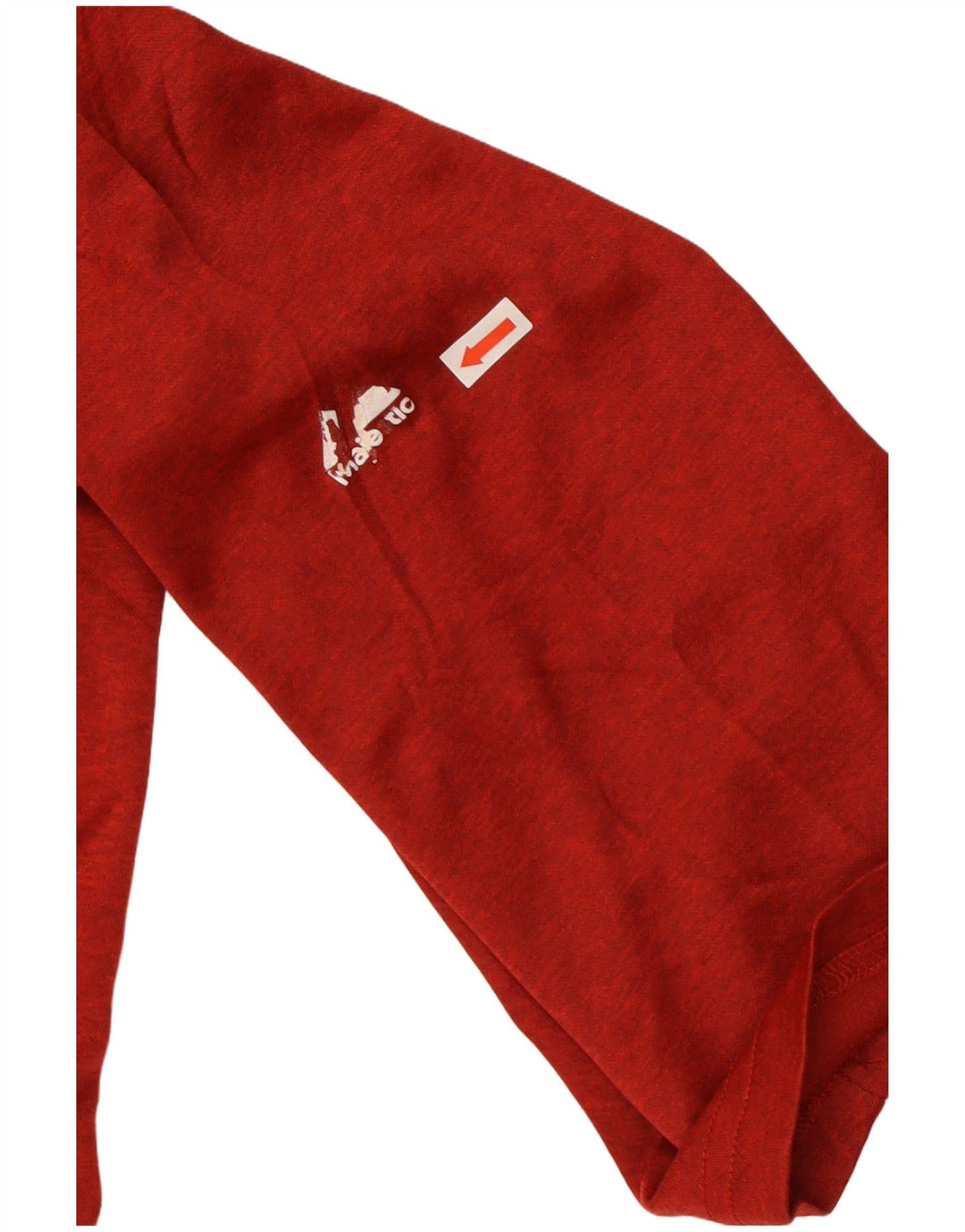 T-shirt da uomo Majestic Top grande sportivo in poliestere rosso