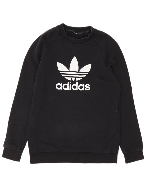 Felpa grafica da uomo Adidas Maglione piccolo nero