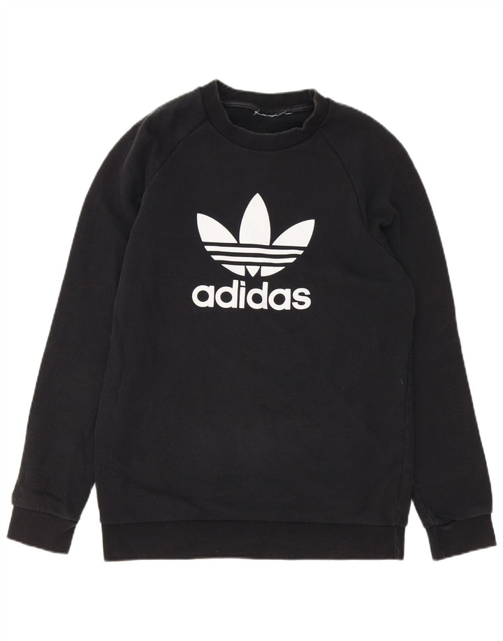 Felpa grafica da uomo Adidas Maglione piccolo nero