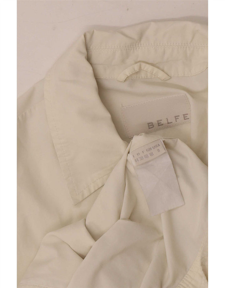 Camicia a maniche corte Belfe & da donna UK 10 piccola bianca