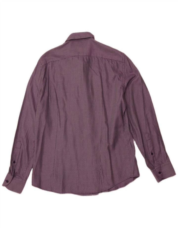 Camicia TRUSSARDI Uomo Taglia 41 Viola Medio Maculato