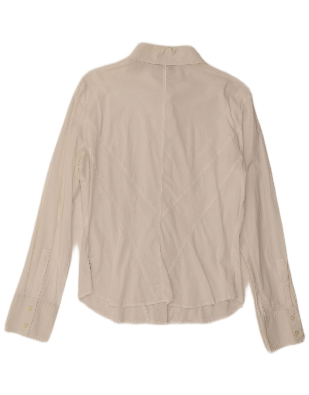 ARMANI JEANS Womens Shirt US 8 Medium White Cotton