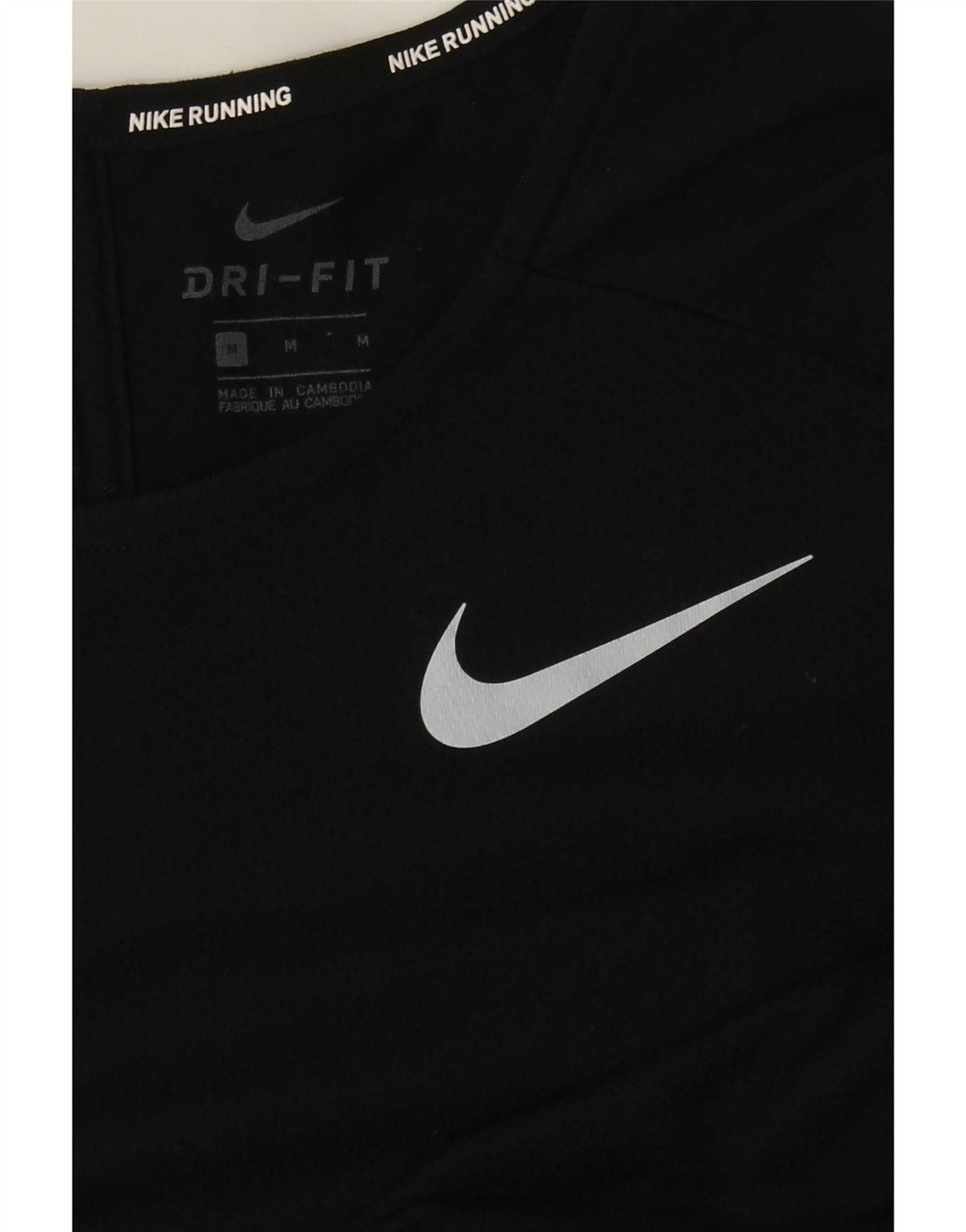 Canotta Nike Dri Fit da uomo, poliestere medio nero