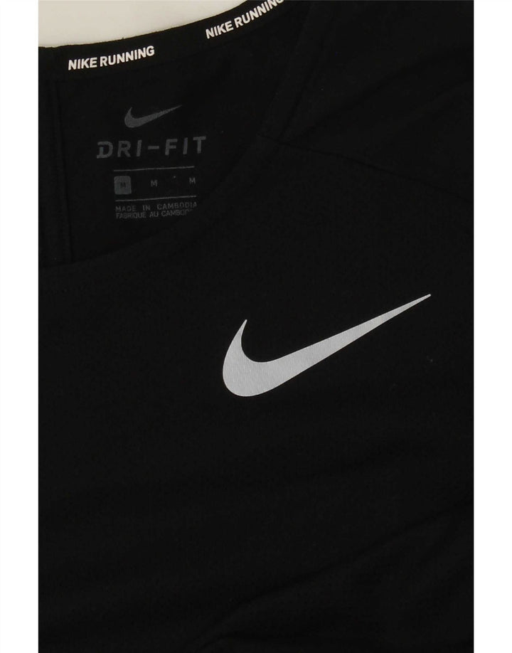 Canotta Nike Dri Fit da uomo, poliestere medio nero