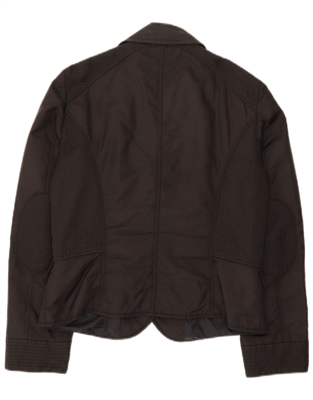 Giacca blazer imbottita a 2 bottoni da donna Marella UK 14 grande nera in poliammide