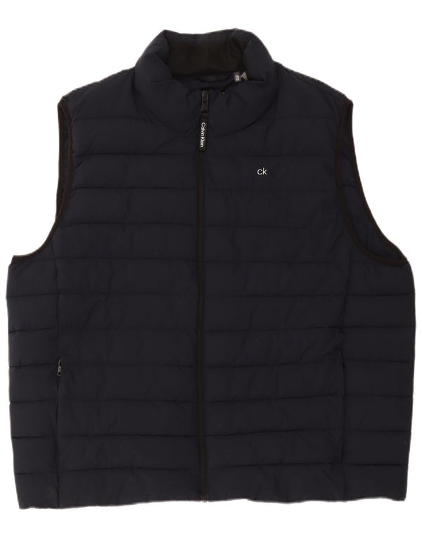 Gilet imbottito da uomo Calvin Klein UK 44 2XL poliestere blu navy