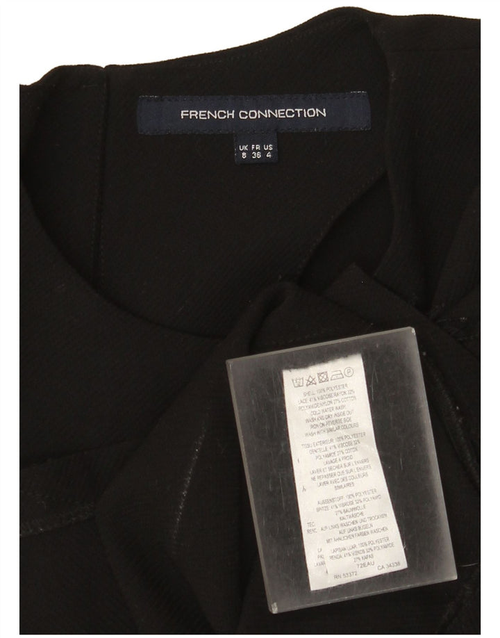 Top corto da donna French Connection UK 8 piccolo poliestere nero